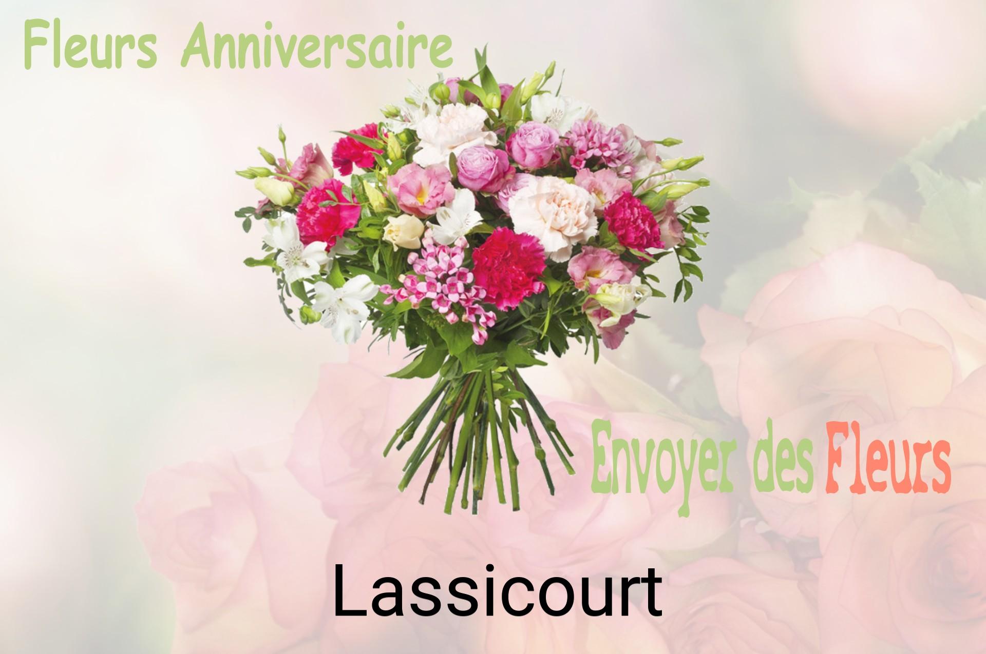 Bouquet de fleurs d’anniversaire livré à Lassicourt