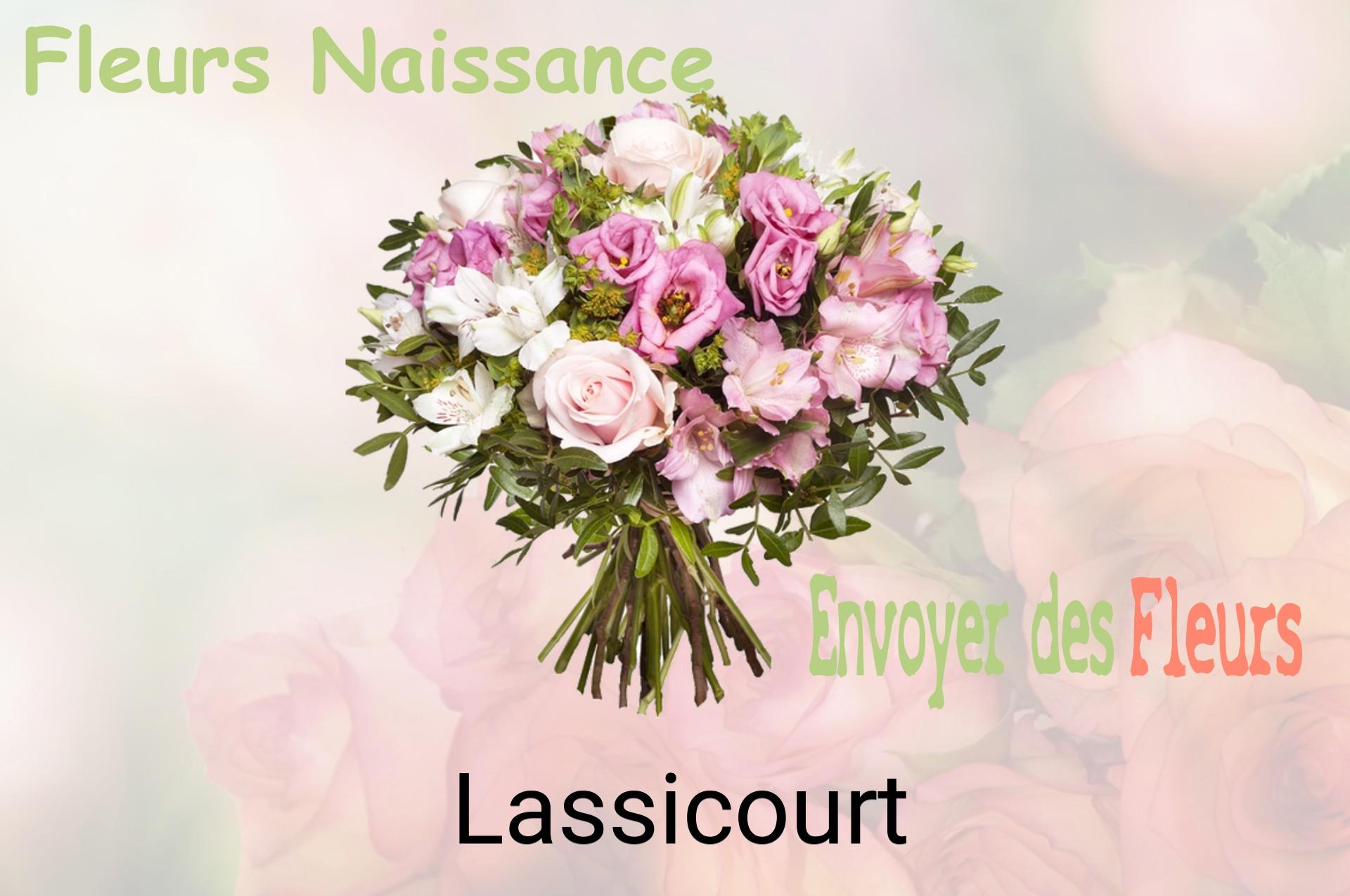 Bouquet de fleurs de naissance livré à Lassicourt
